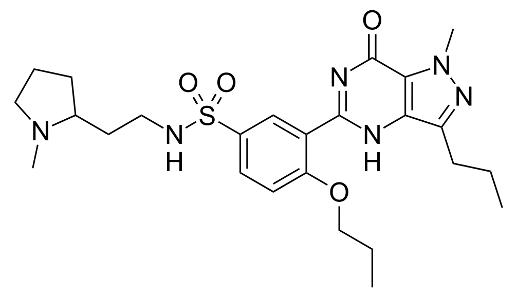 Уденафил, структурная формула